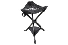 Kwik Goal Coaches' Seat black front view — portable seating for on-the-go events