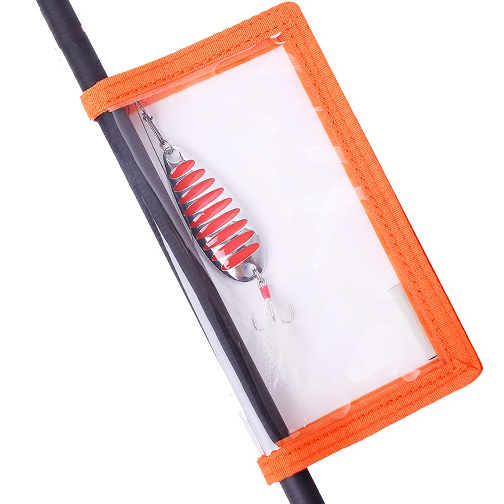 Kylebooker 4-pack lure wraps orange large 7.28x3.89 inch cover – product front view