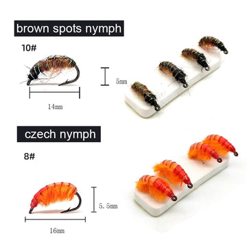 Durable hand-tied flies with high-carbon hooks