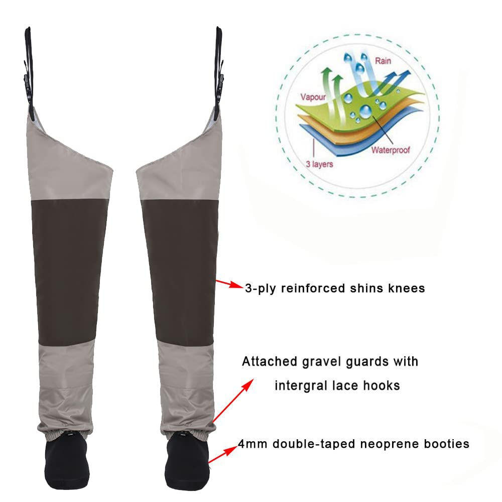 4mm neoprene stockingfoot socks for warmth and dryness