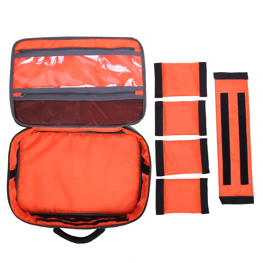 Front view of the green reel gear bag showing durable exterior