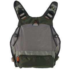 Kylebooker fishing vest mesh Army Green pocket layout highlights 17 storage options.