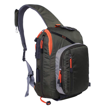 Kylebooker Fly Fishing Sling Pack Army Green front view