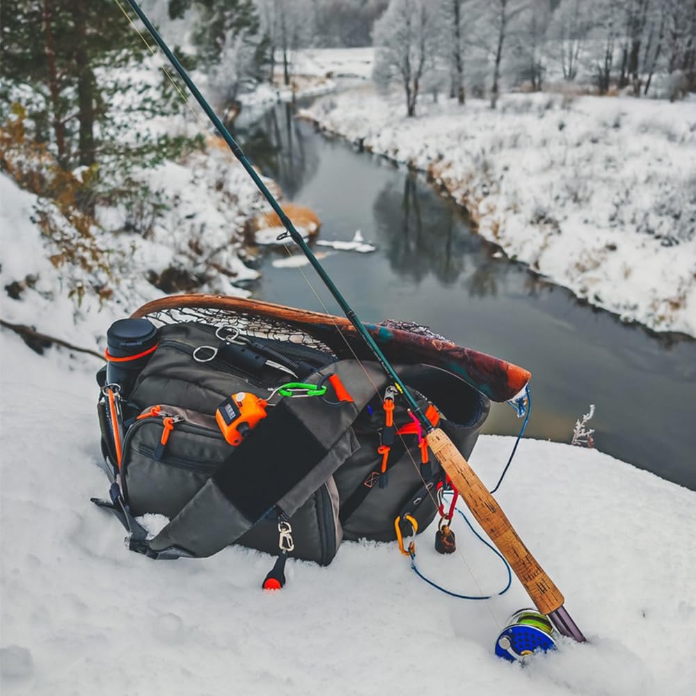 Landing net pocket and tool attachment loops