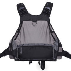 Kylebooker fly fishing vest rod holder loops enable quick tool access on the water.