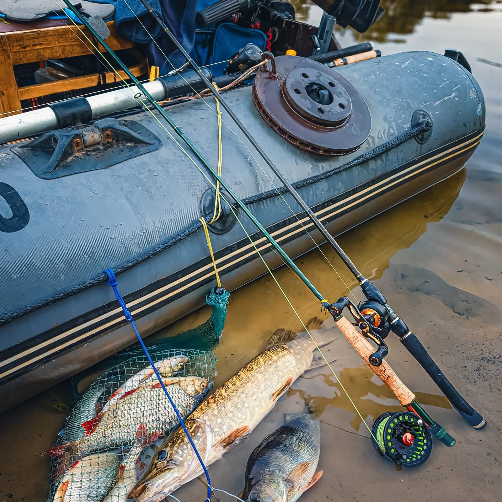 Kylebooker fly rod in use near a stream or river