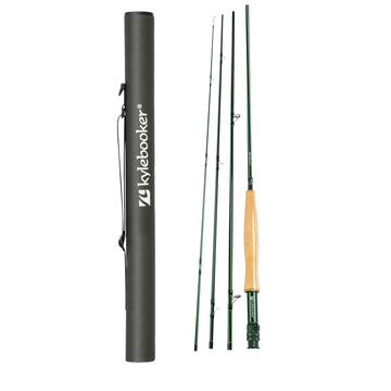 Kylebooker four wt fly rod tube protects travel storage for fishing trips.