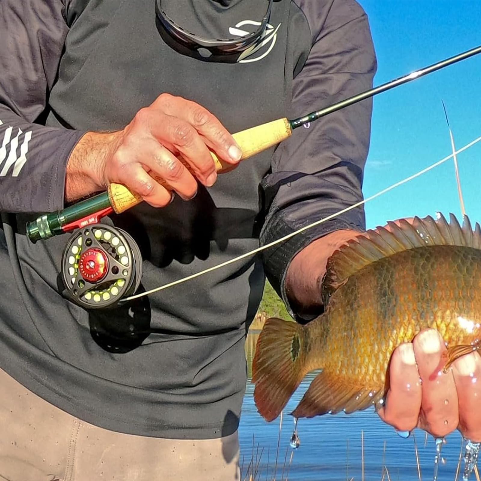 Medium-fast action fly rod suitable for easy casting