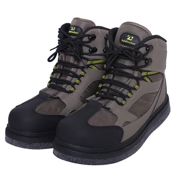 Kylebooker green wading footwear emphasizes durability and comfort.