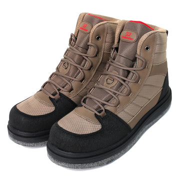 Kylebooker men's wading boots top view highlighting breathable mesh upper