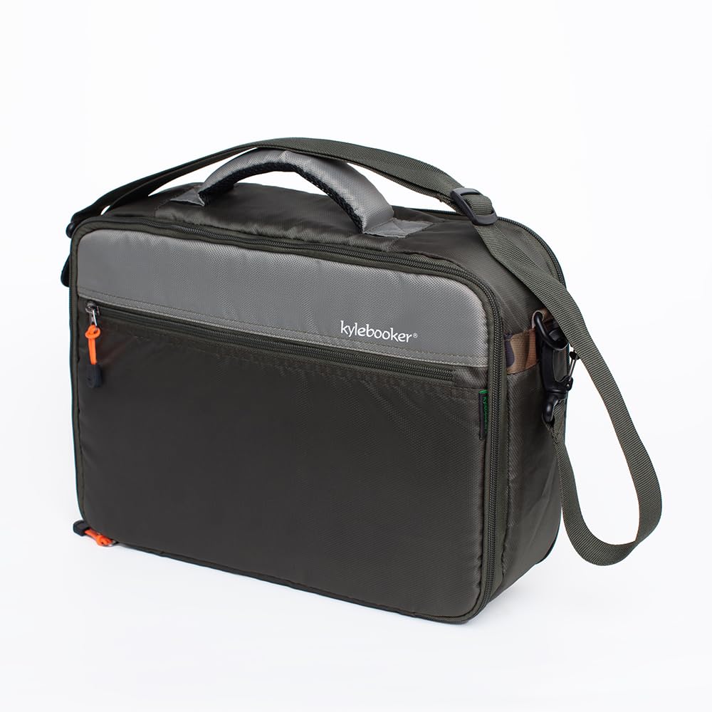 Inside view showing padded compartments and adjustable dividers