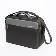 Inside view showing padded compartments and adjustable dividers