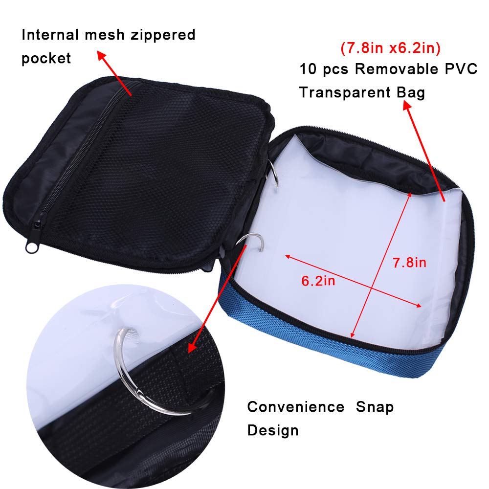 Overall view of Kylebooker saltwater lure organizer in blue