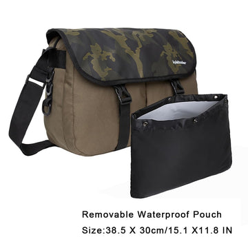 Kylebooker Trout Fishing Bag green front pockets organize tippet flies and tools at-hand