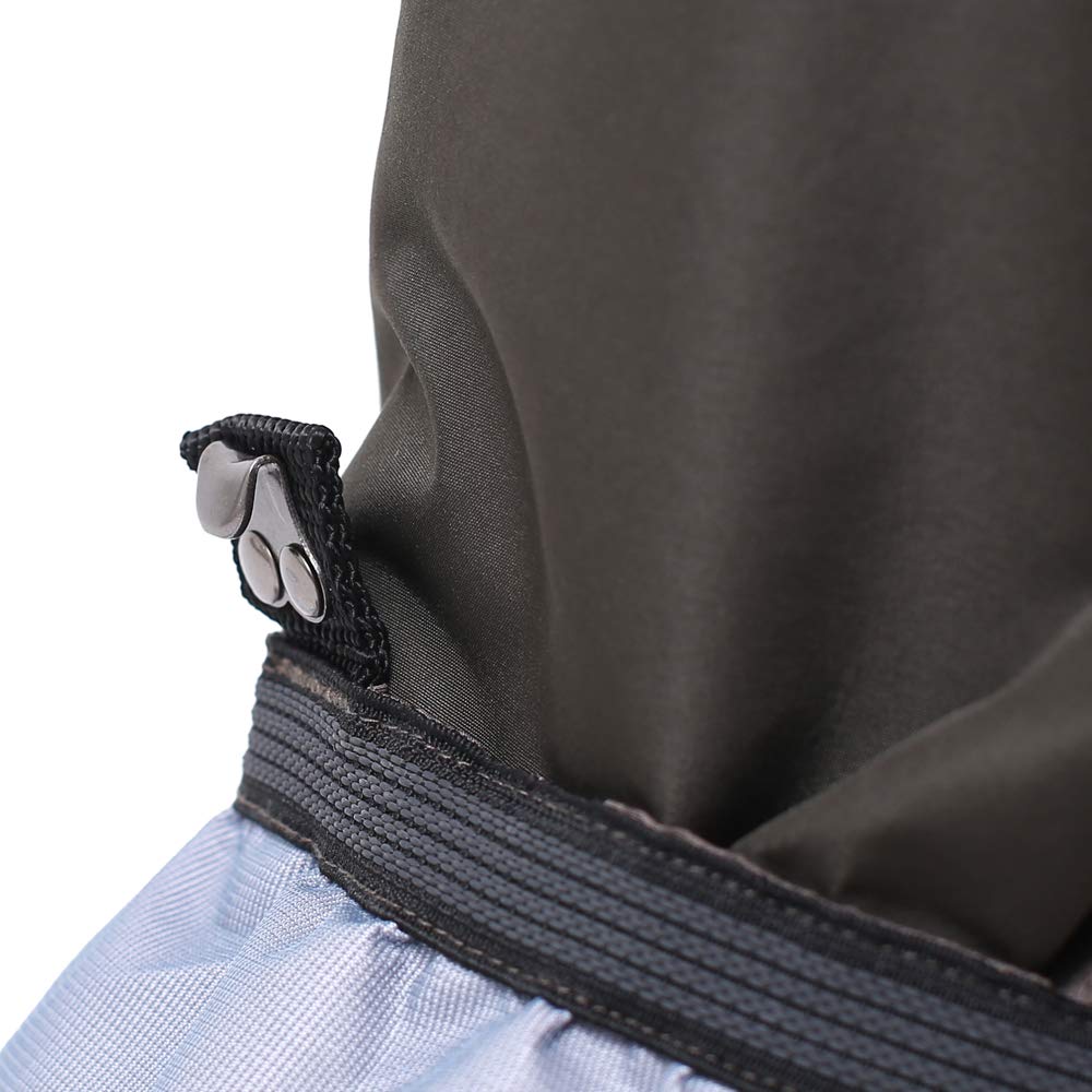 Kylebooker wader packable design close-up showing compact storage for travel.