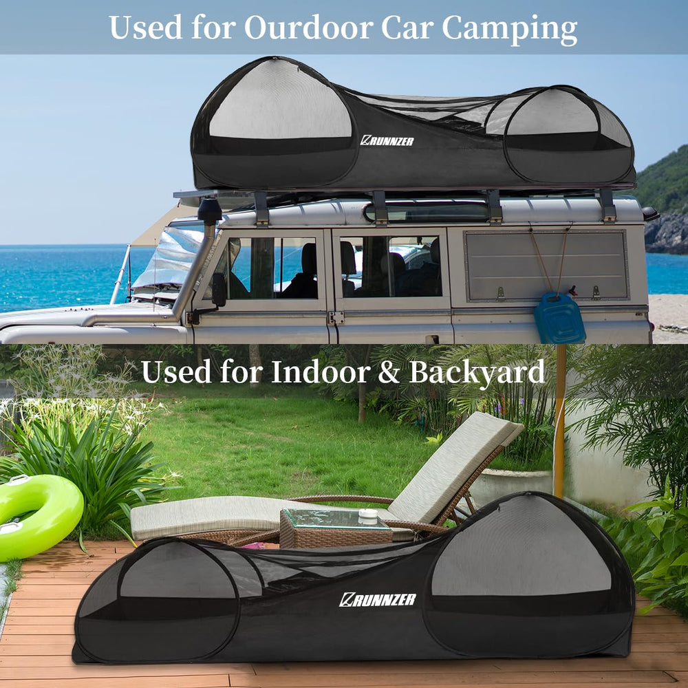 L RUNNZER One Person Tent ideal for beach trips, festivals, and solo hikes.