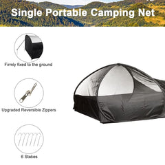 L RUNNZER pop-up frame on beach enables fast shade during picnics.