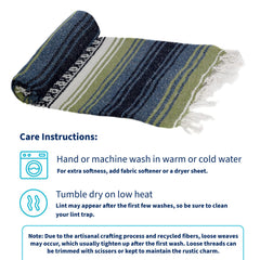 La Montana blanket used for camping or picnics, versatile and easy to carry.