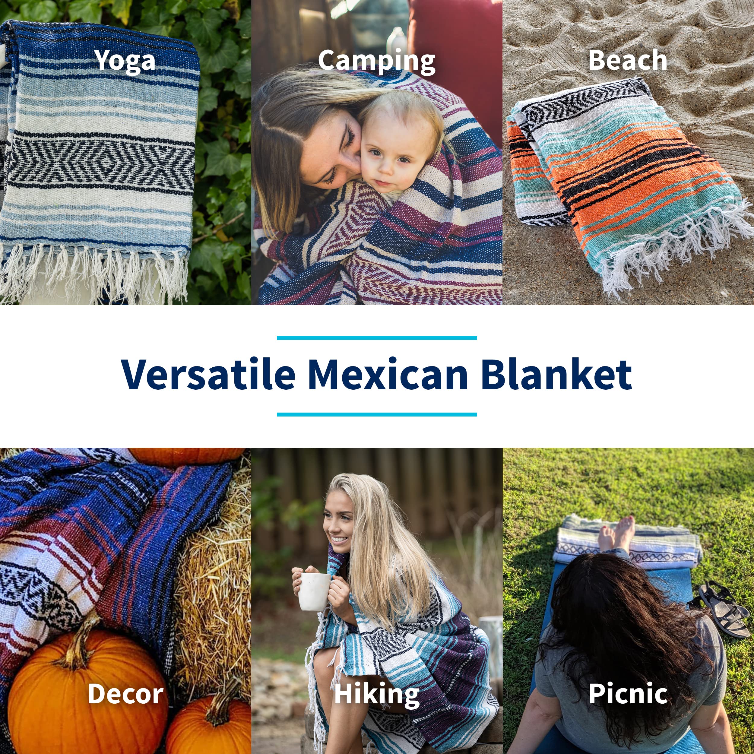 La Montana Outdoor blanket suitable for picnics and beach days.
