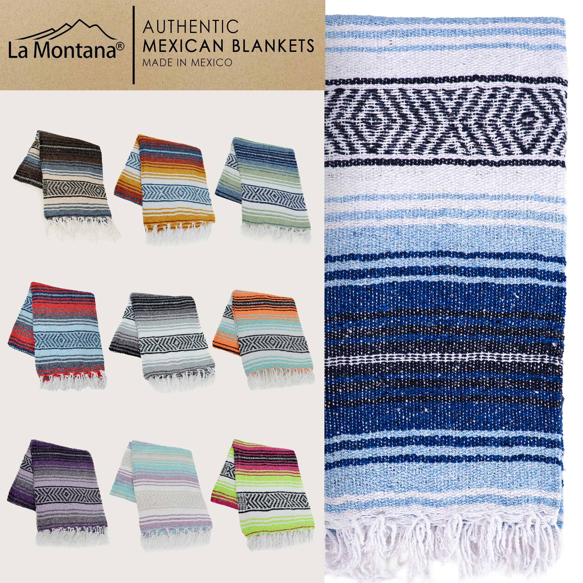La Montana Recycled-fiber blanket softening with every wash.