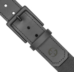 LA Police Gear Leather Tip Belt features full grain leather billets for sturdy support during wear.