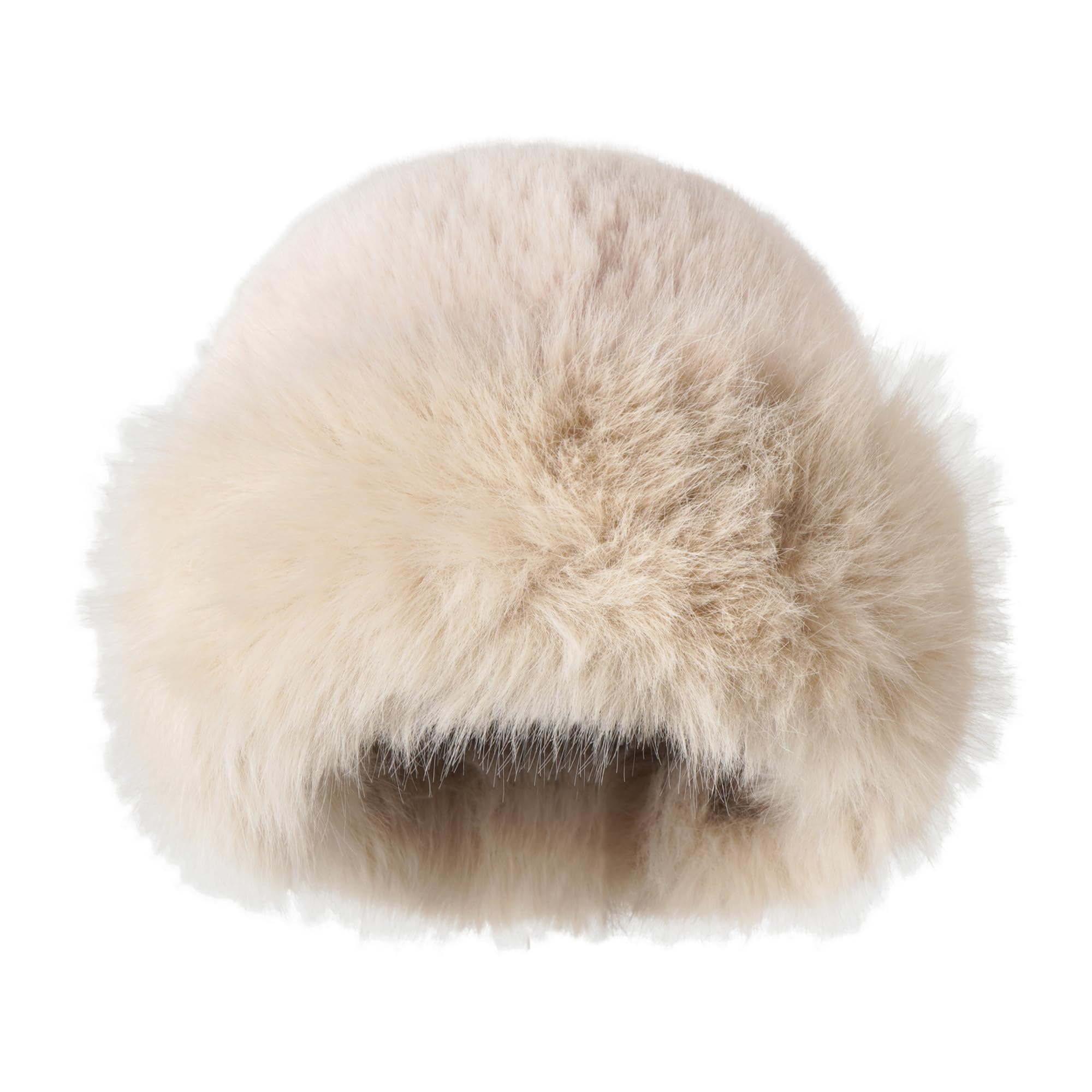 LABANCA furry fur skull cap keeps you warm in cold weather.