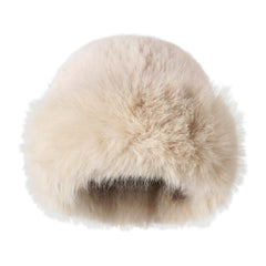 LABANCA furry fur skull cap keeps you warm in cold weather.