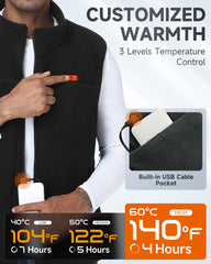 LABCOOL heated vest side wear emphasizes a slim silhouette with targeted warmth.
