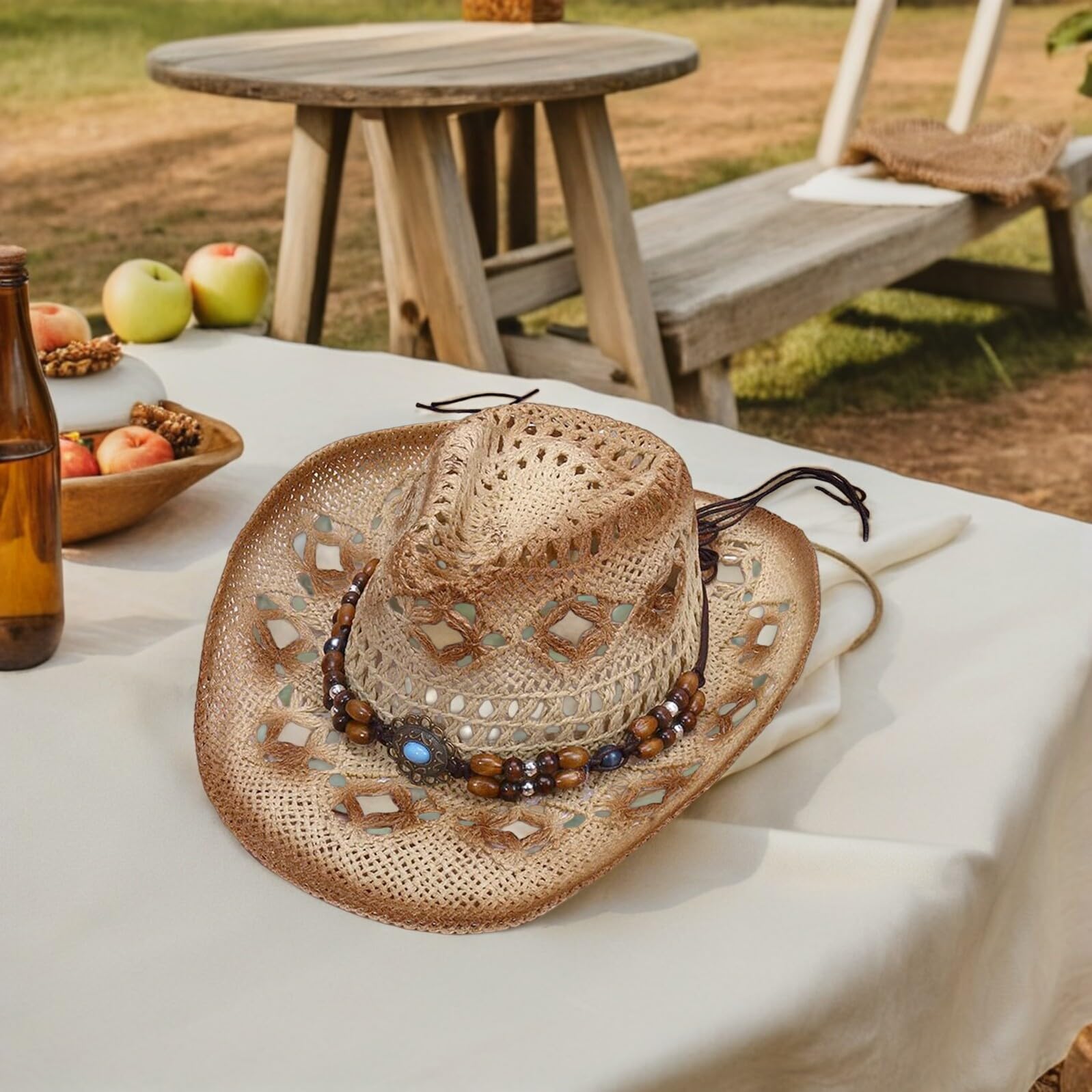 LABRIMP Western wide brim hat model dancing demonstrates versatile performance accessory