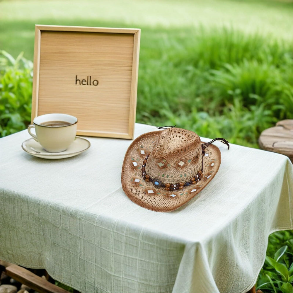 LABRIMP Western wide brim hat shade projection keeps your face cooler outside