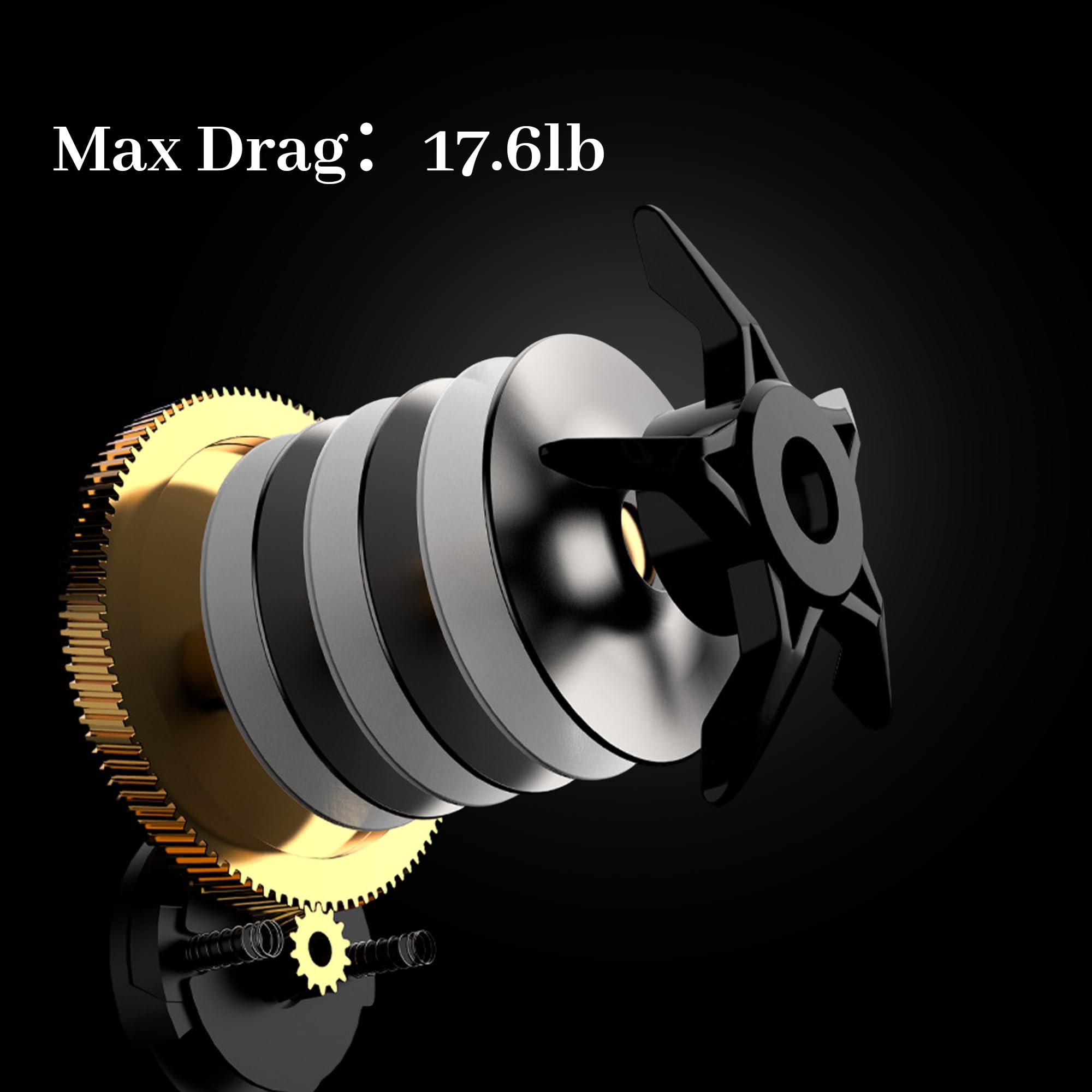 Baitcasting reel with magnet braking system