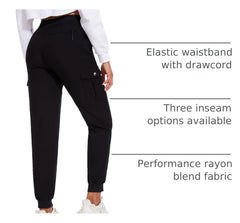 LadyJoy Petite Cargo Capri ankle cuffs offer flexible, push-up style.