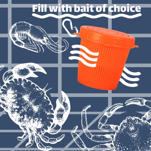 Ladner Traps bait cup in use on a trap setup during a day at sea