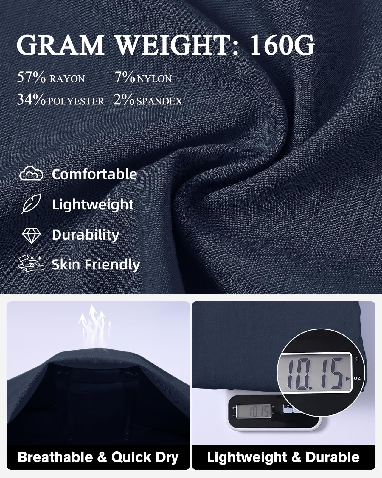 LadyJoy Petite Cargo Pants navy ankle cuffs—versatile length you can roll up.