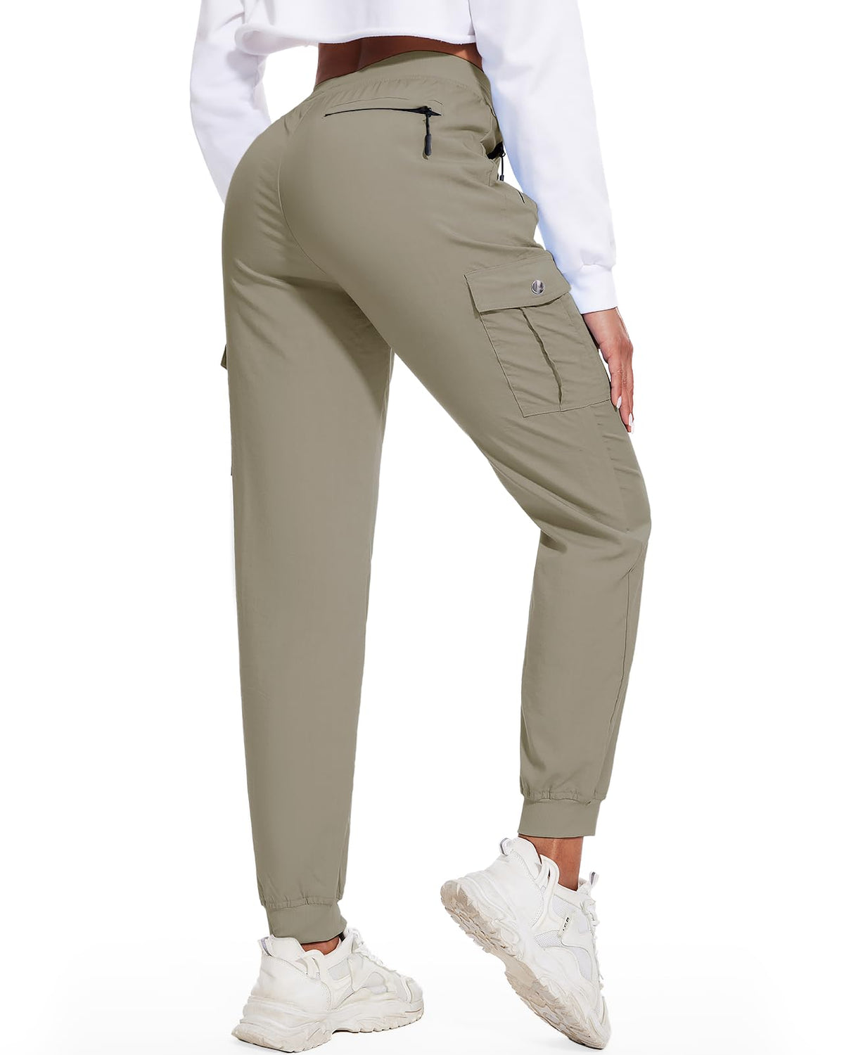 LadyJoy cargo pants ankle-length fit for hiking and everyday comfort