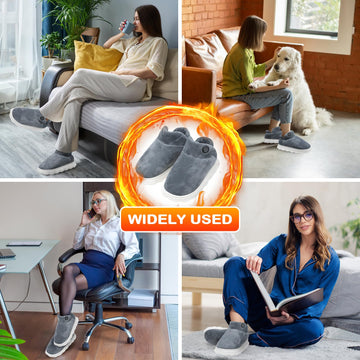 Laelr gift-ready heated slippers ideal for winter warmth.