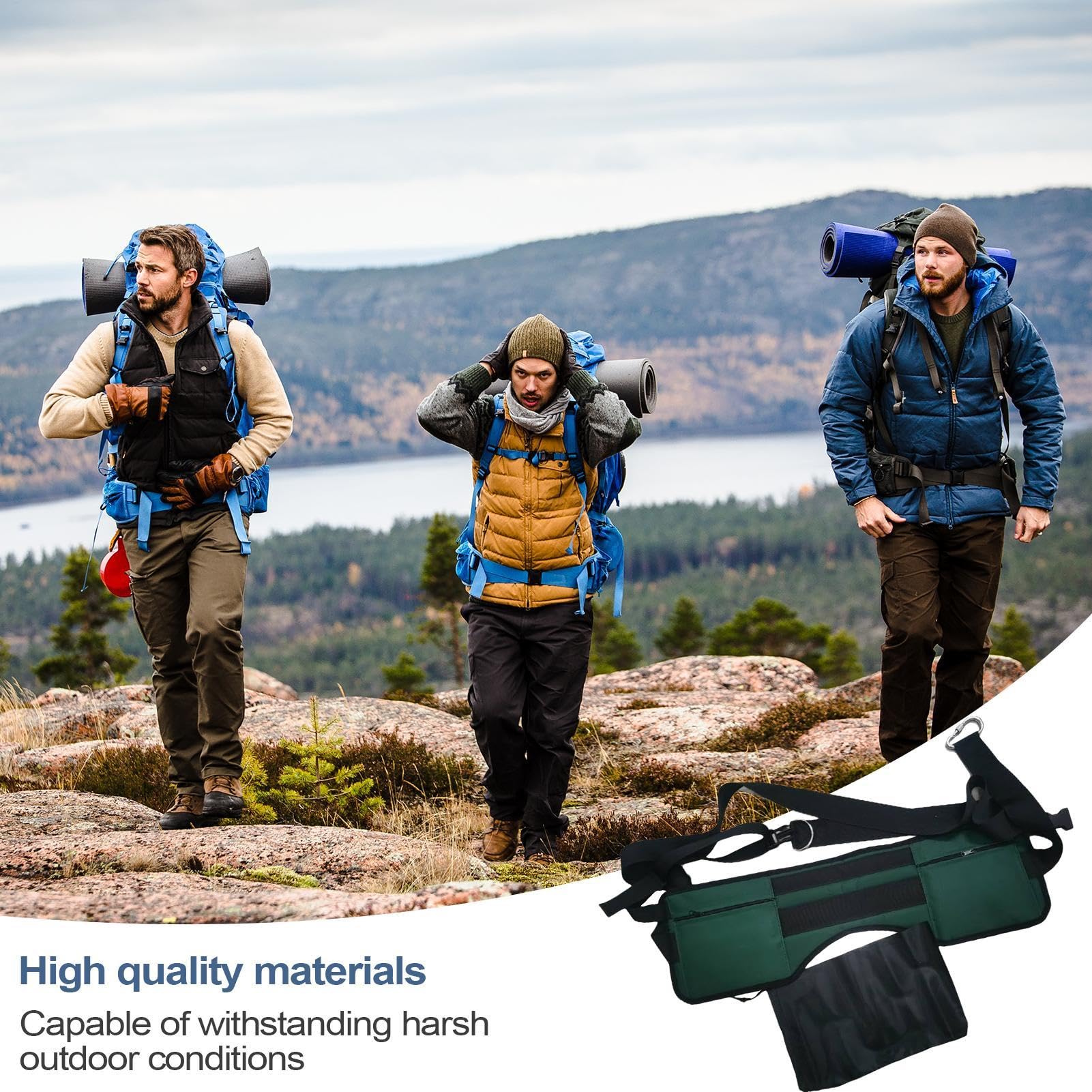 LAFANDE Crap Strap rated up to 400lbs for rugged outdoor use.