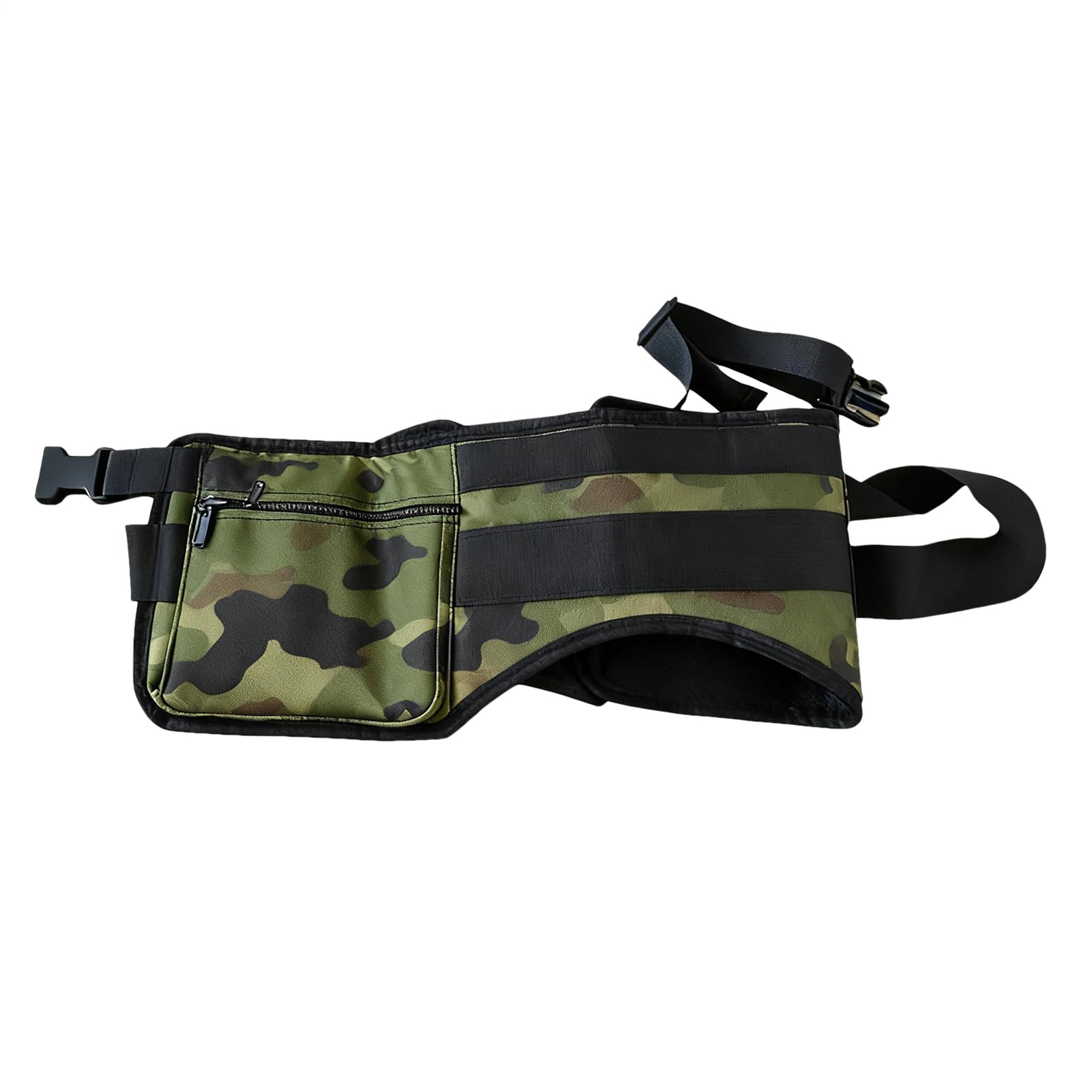 LAFANDE Crap Strap in the woods provides outdoor bathroom comfort.