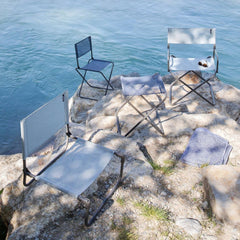 Lafuma CNO Ocean II chair closed for compact transport and storage