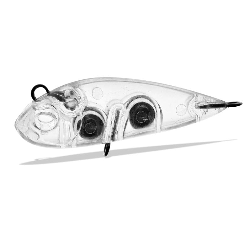 Lagnlnaoy blank lure side view showing compact sinking pencil design for stealthy presentations.