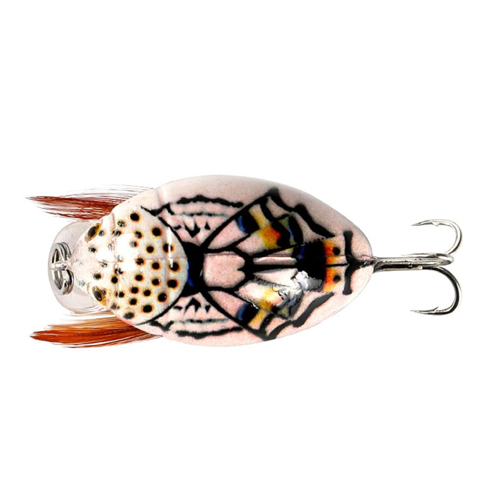 Lagnlnaoy durable hard bait with sharp treble hooks for secure catches.