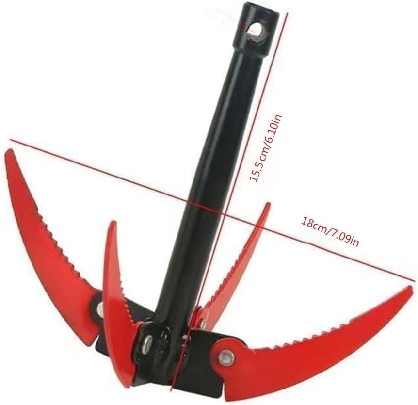 Durable metal construction of grappling hook for outdoor use
