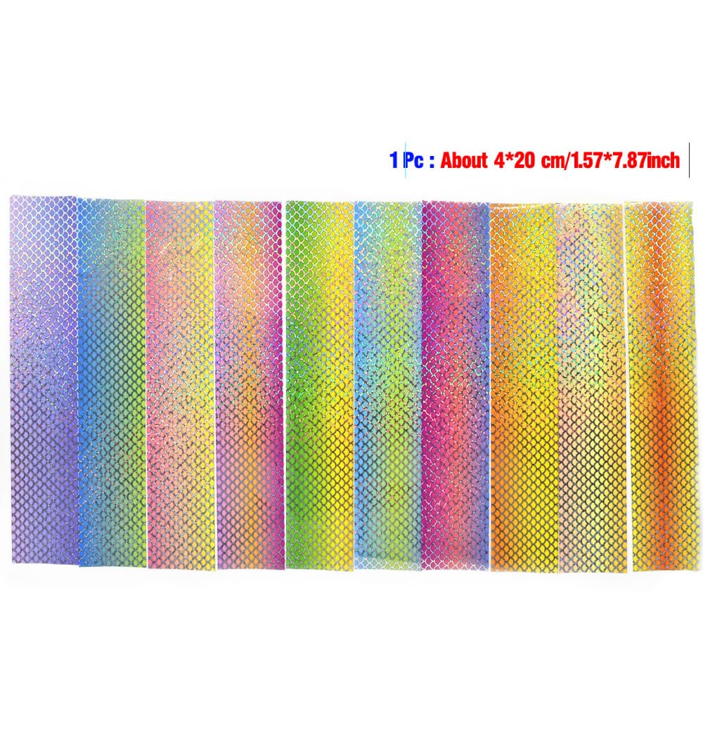 Lagnlnaoy mermaid scale pattern foil with color shift for eye catching finishes