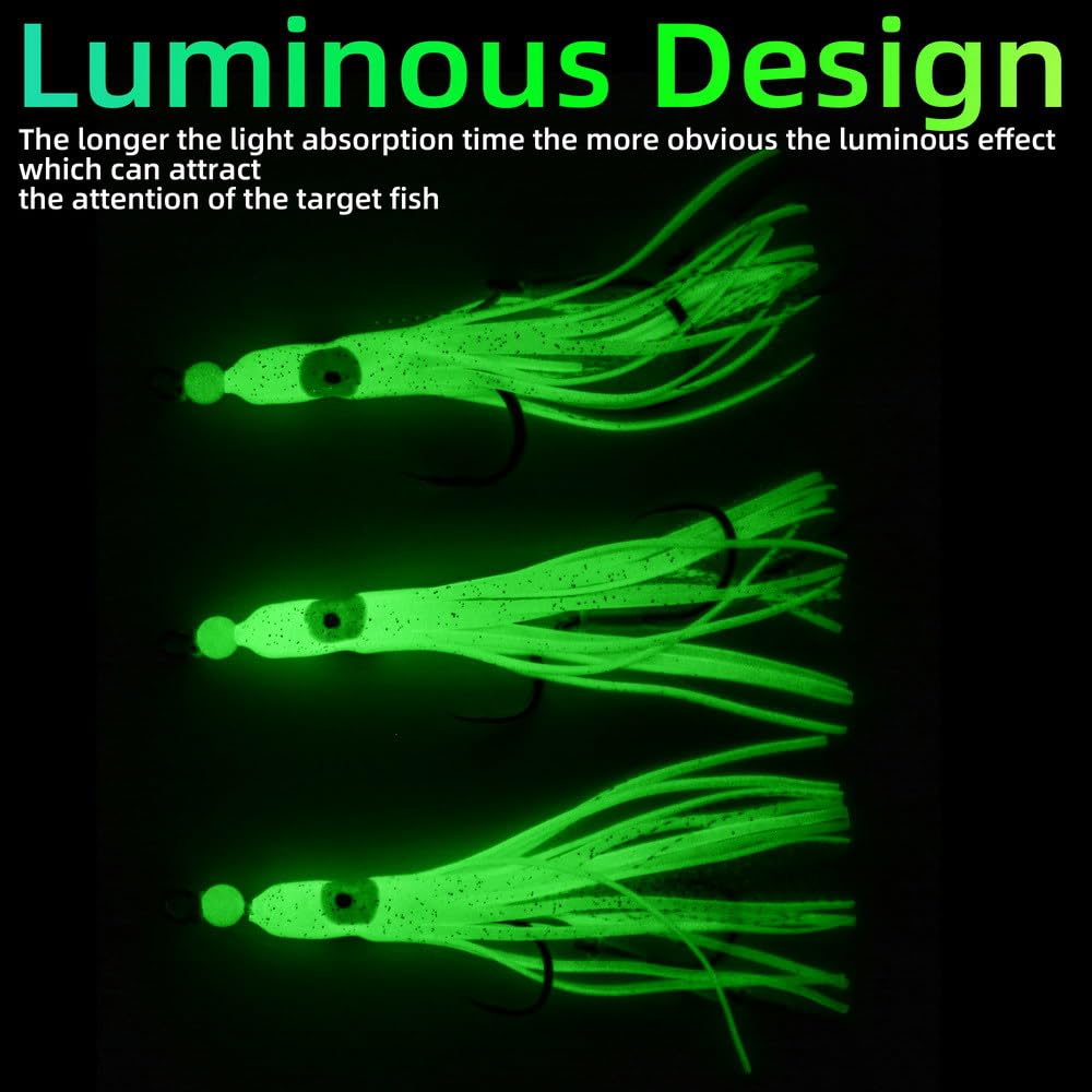 Lagnlnaoy translucent white body with chartreuse accents attracts predators.