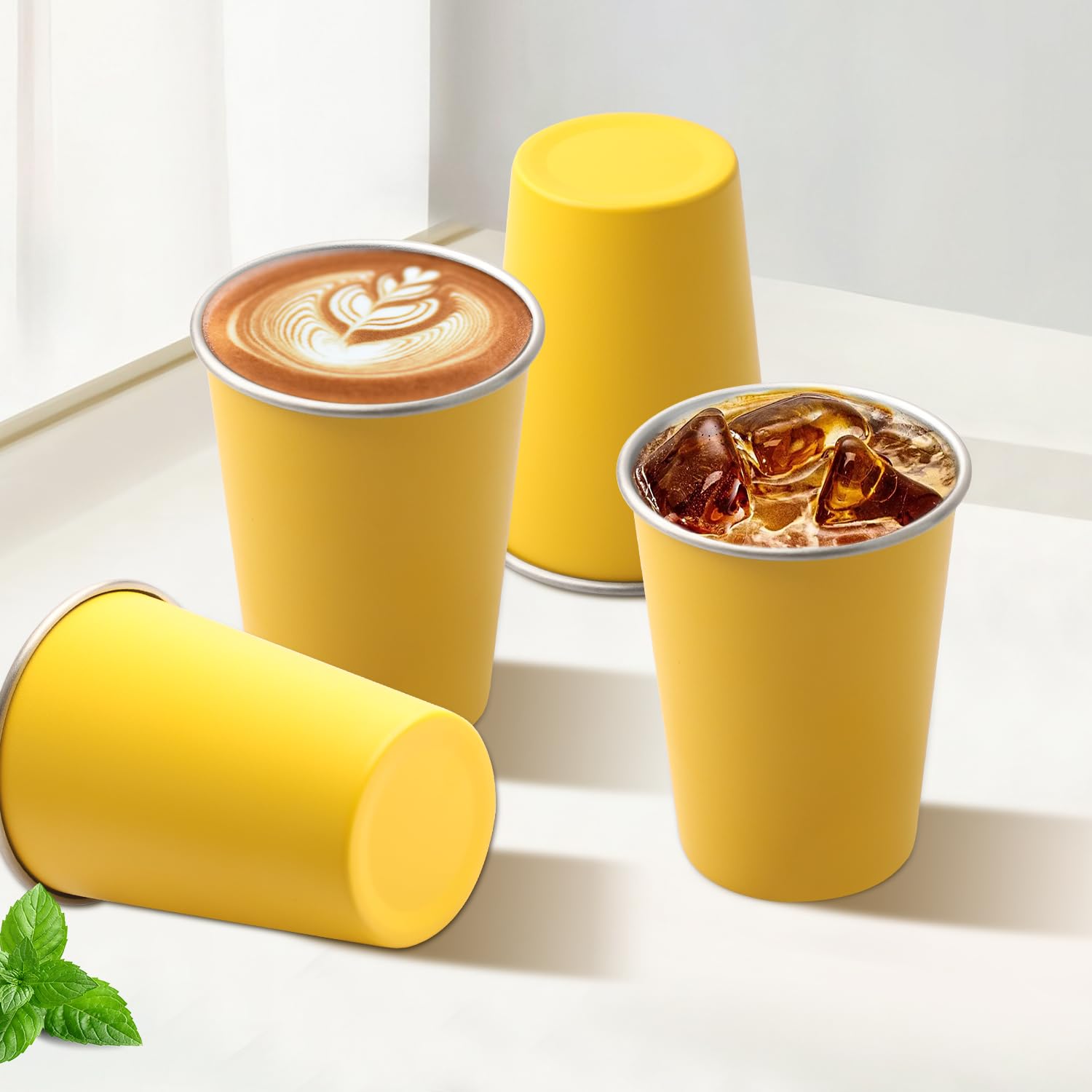 LAIJIANG 12oz cups provide a versatile size for kids and adults.