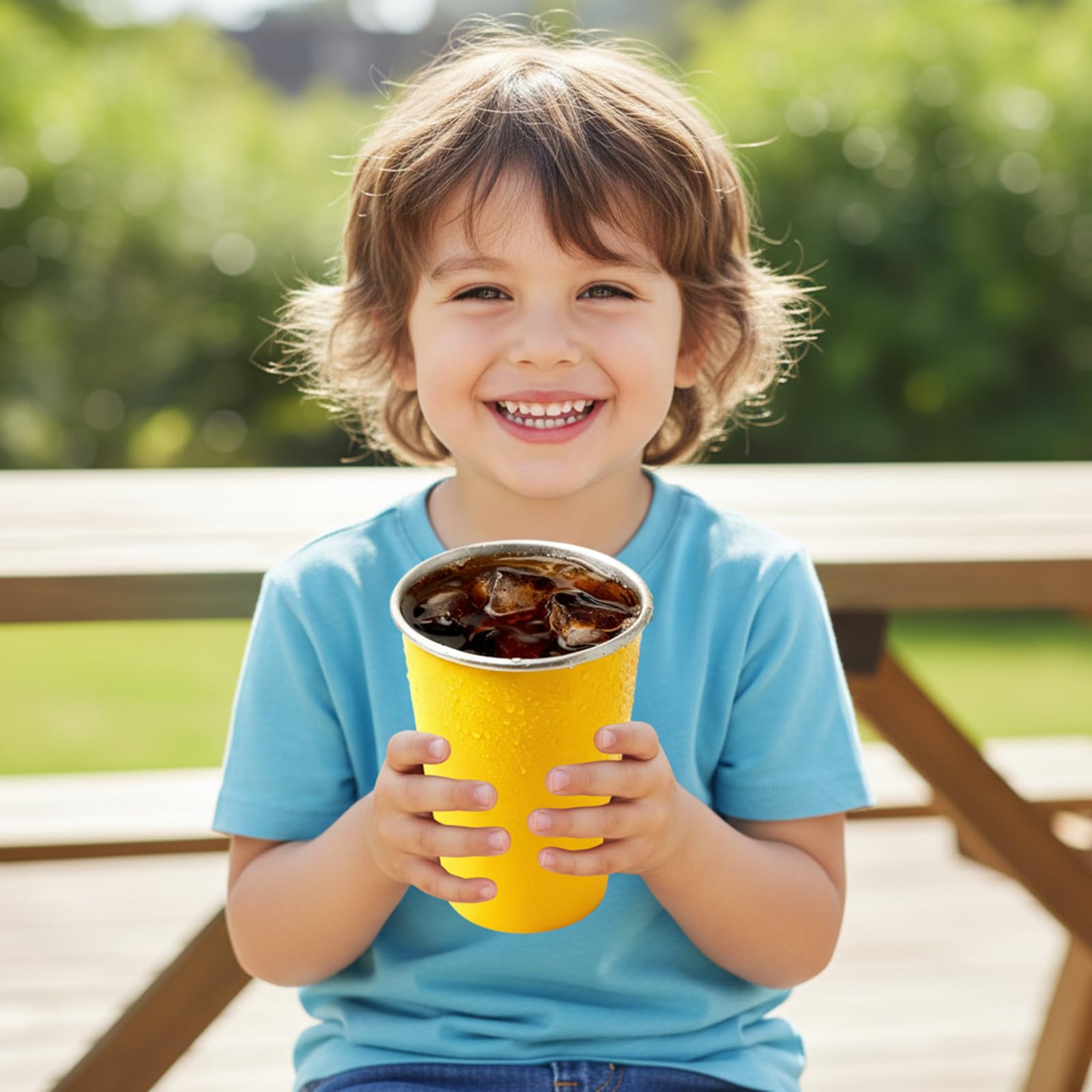 LAIJIANG cups feature frosted matte finish for modern look and easy grip.