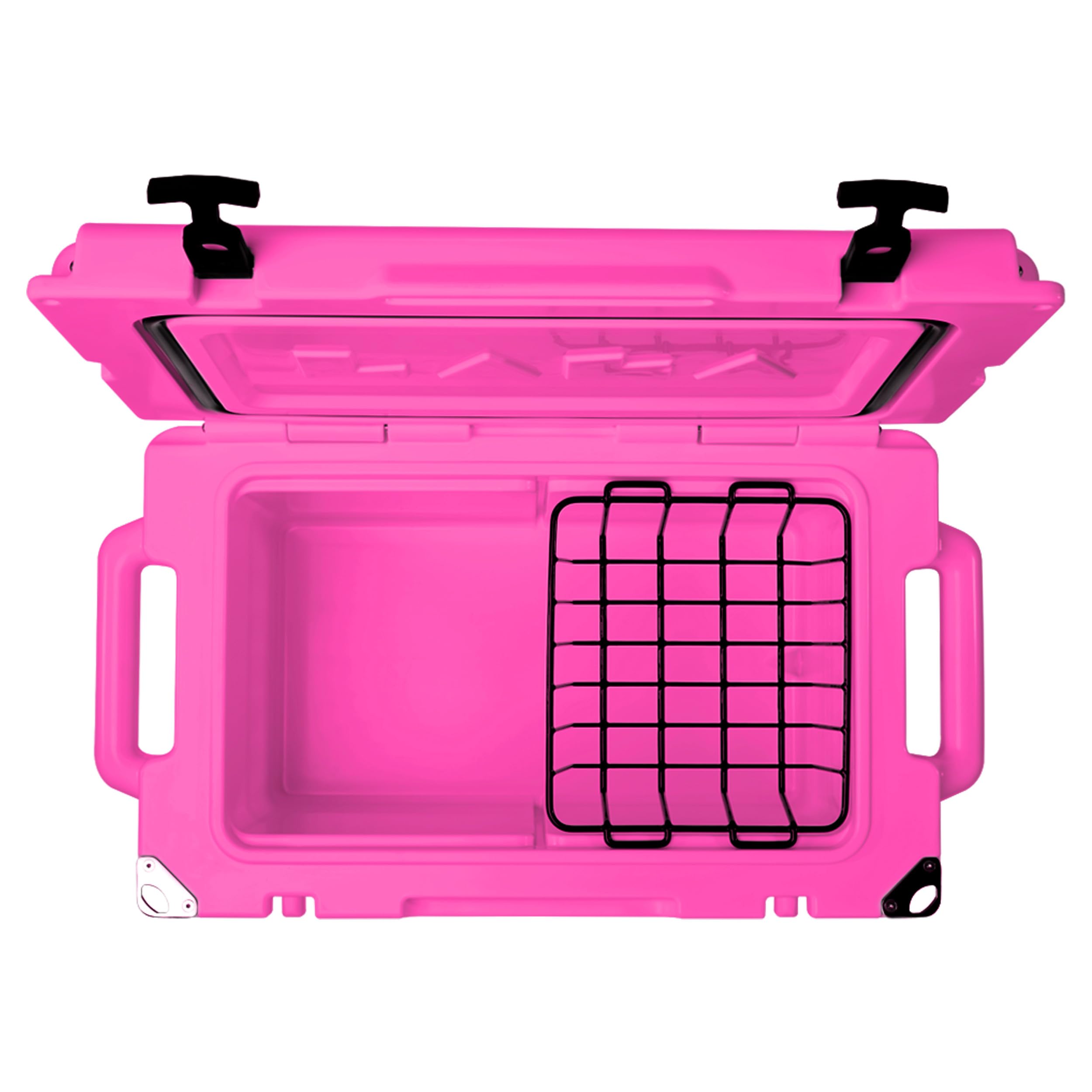 LAKA 45-quart interior showing space for 36 cans and ice.