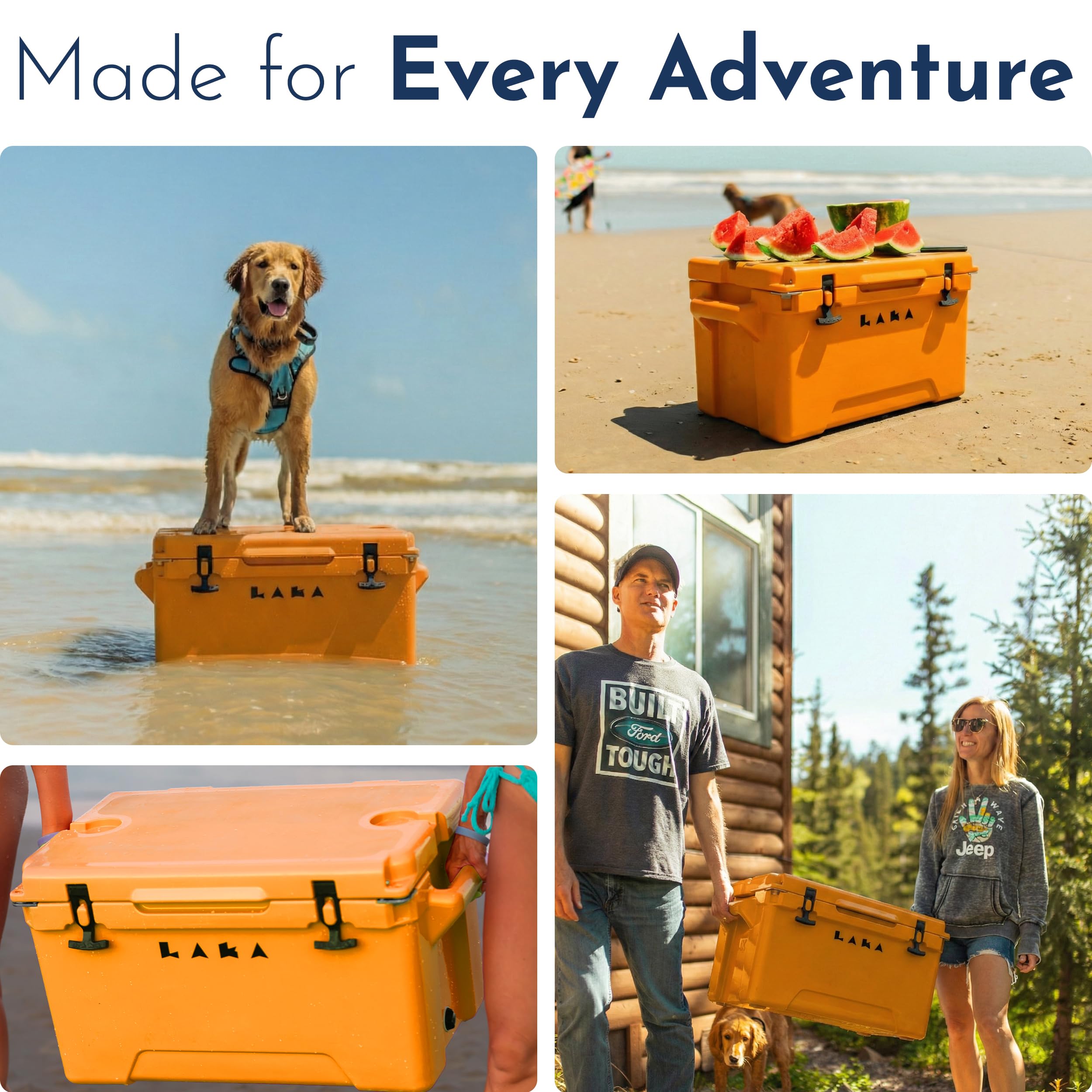 LAKA included basket helps organize contents for easy access.