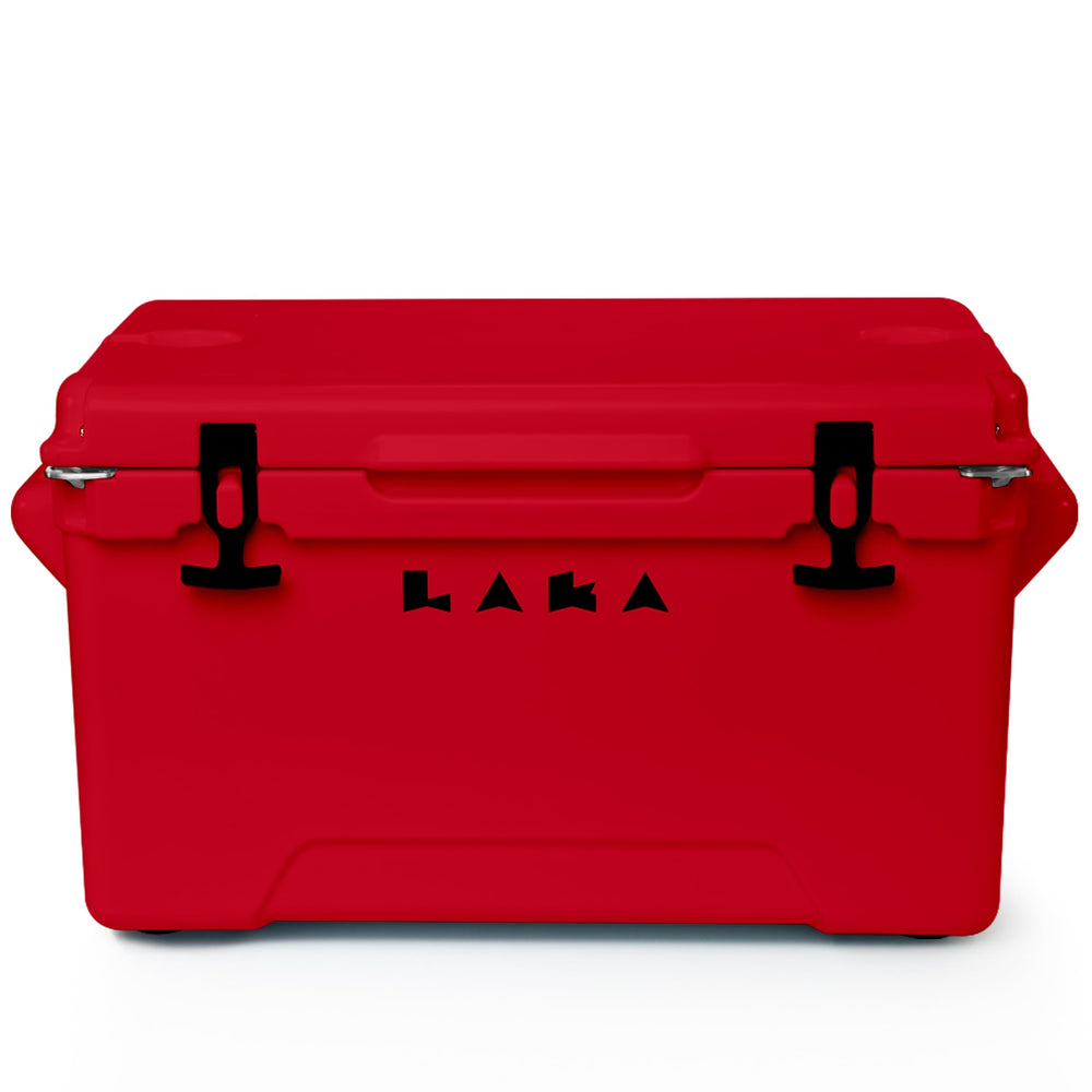 LAKA cooler rotomolded red shell for rugged outdoor adventures