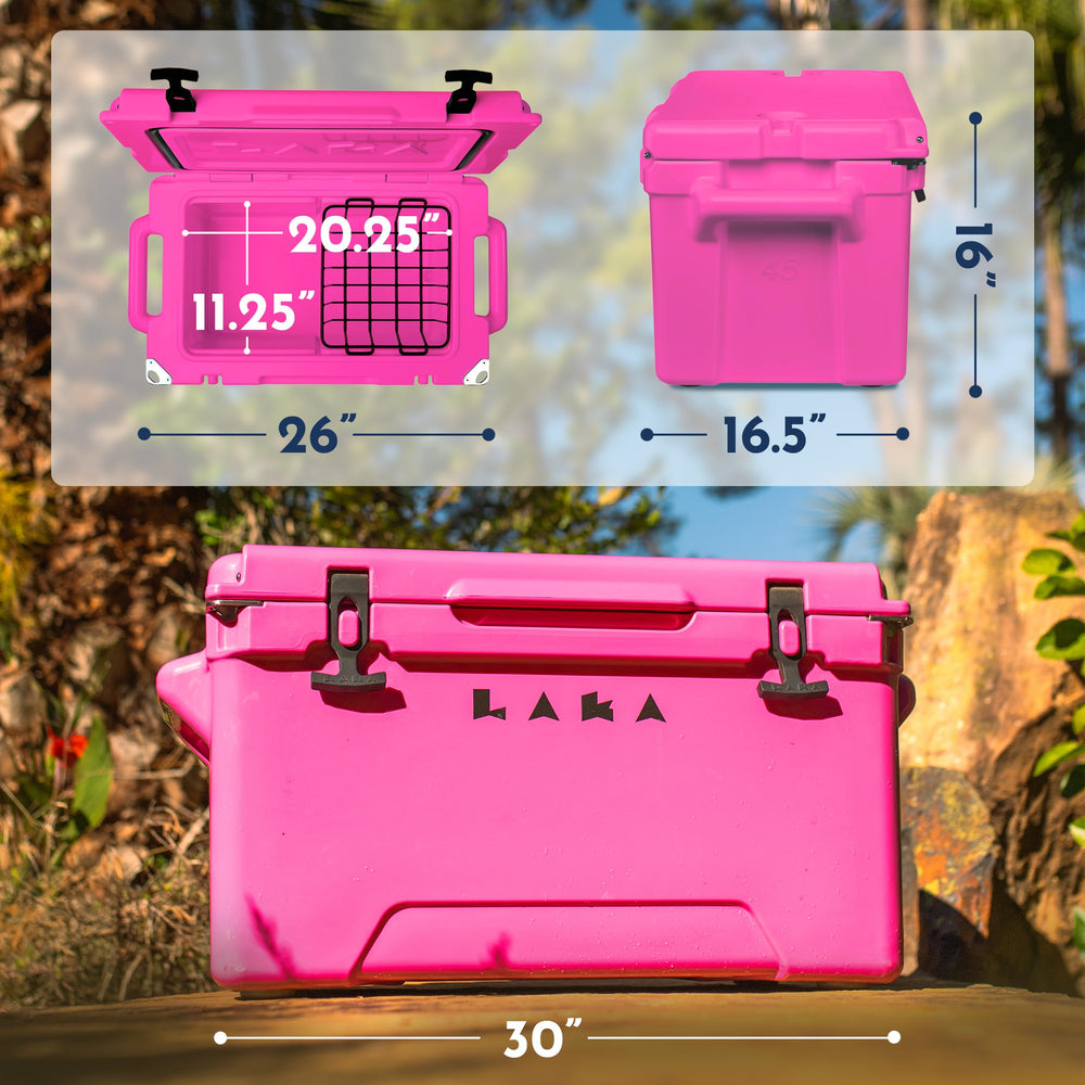 LAKA ergonomic side handles for easy carrying when full.